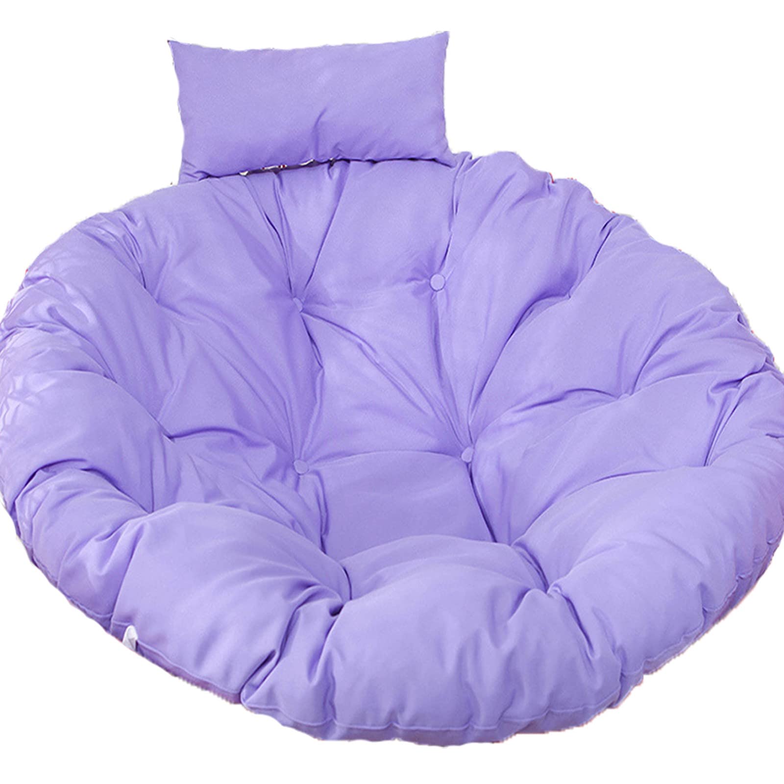 ERTsrhFD Swing Chair Round Thick Large Hanging Hammock Seat Cushion with Adjustable Pillow, Washable, Rattan Pads