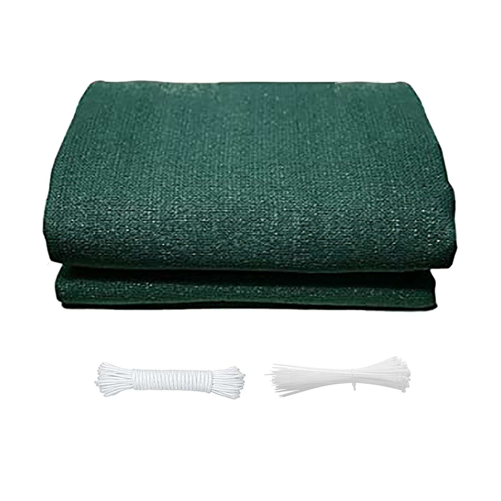 Breathable Patio Canopy 8 x 9 m 95% UV Block Breathable Square Sunsail, Garden Sun Sail with Cable Ties For Patio Garden Backyard, Dark Green