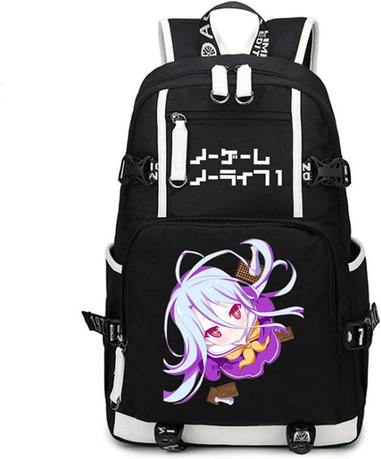 ISaikoy Anime No Game No Life Cosplay Backpack Bookbag Daypack School Bag Shoulder Bag