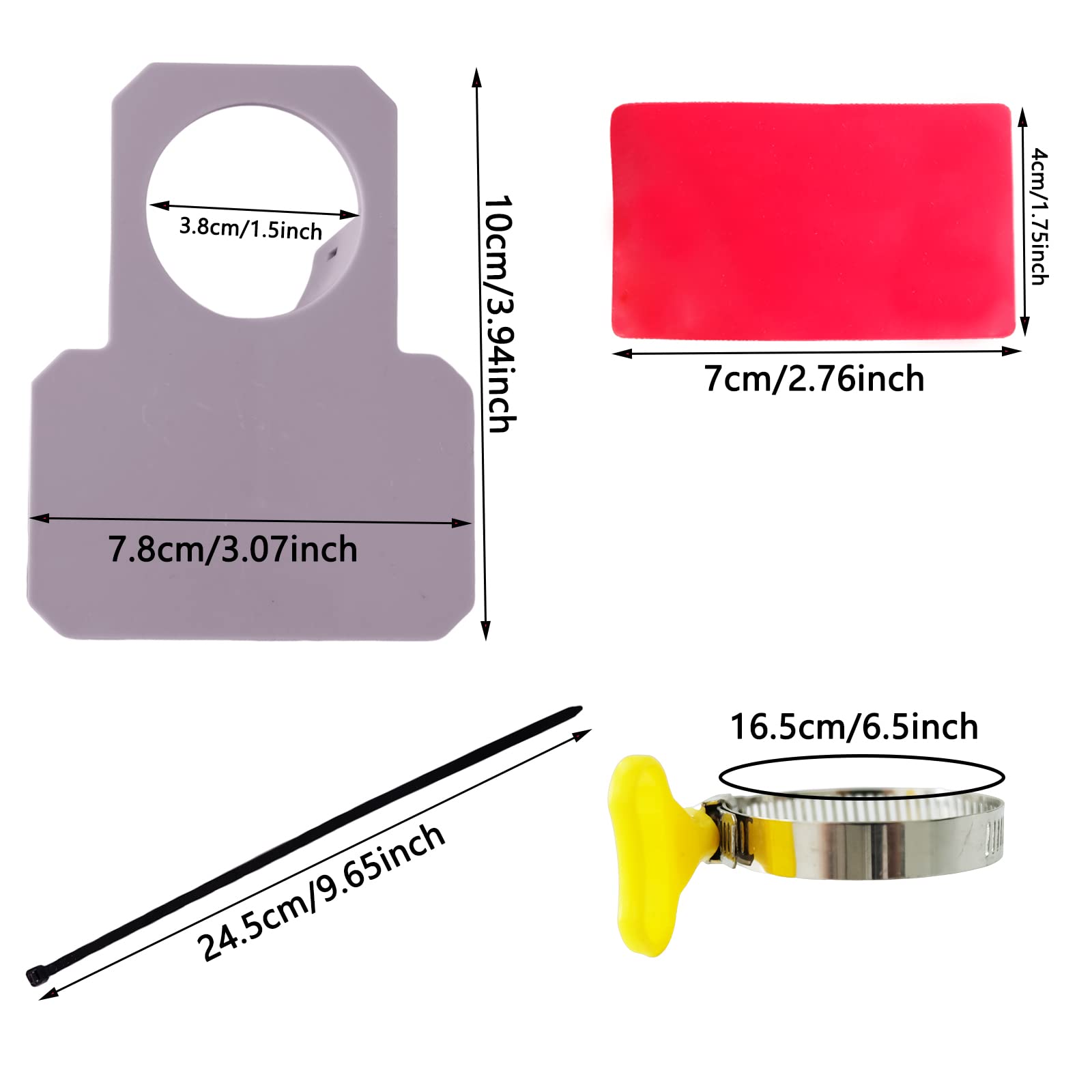 Molyorch Lot 2 Supports Anti-Torsion Tuyaux Piscine 38 Mm – Fixation Solide & Protection – Plastique ABS Robuste