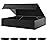 BLK&WH 6 Gift Boxes 11.5x8x2.5 Inches, Black Gift Boxes with Magnetic Closure Lids, Sturdy Shirt Boxes, Rectangle Collapsible Boxes for Gift Packaging (Glossy black)