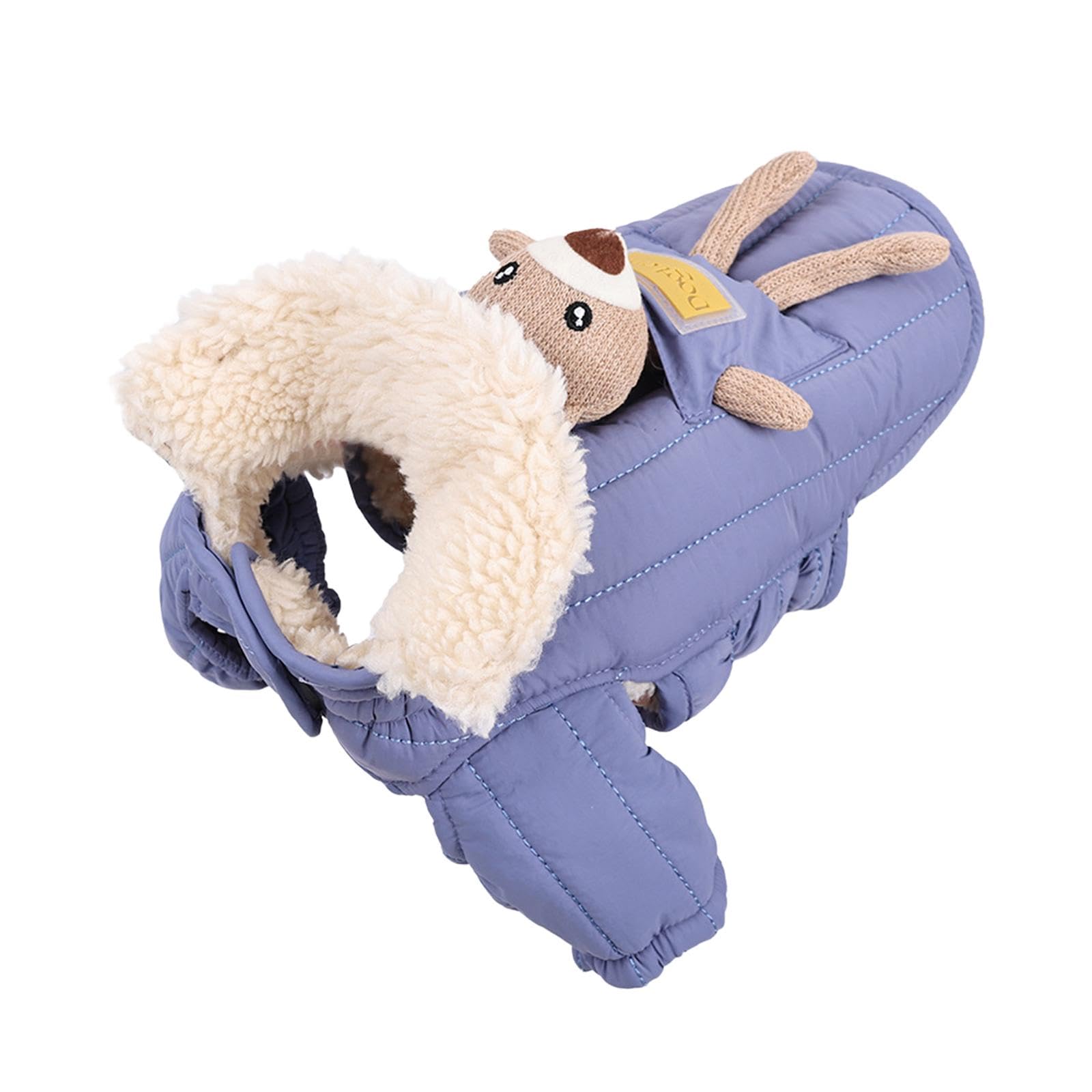 Chaqueta de Invierno para Perro Ropa para Clima Frío Abrigo para Nieve Chaleco de Poliéster con Forro Polar Cálido Adecuado para Otoño E Invierno, Blue M