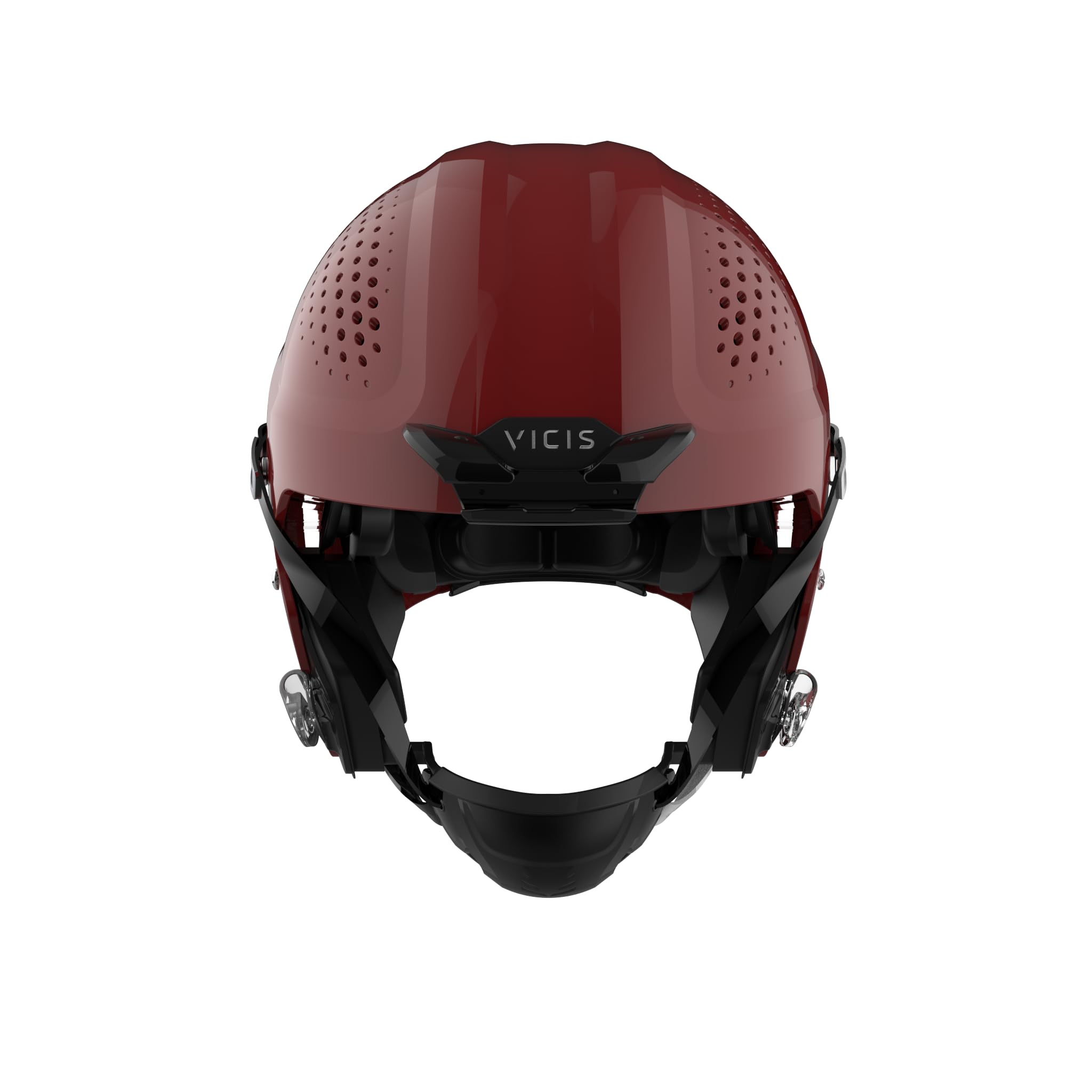 ZERO2 Helmet – No Facemask Attached, Medium, Molded Gloss Cardinal