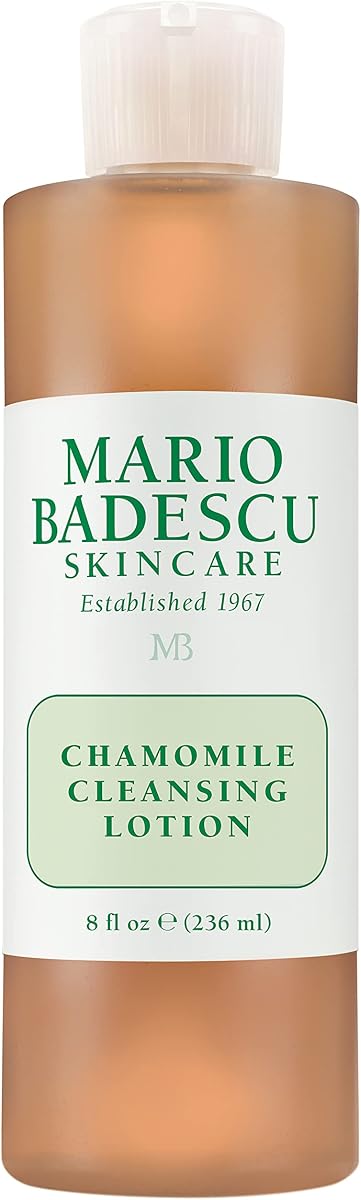 Mario Badescu Chamomile Cleansing Lotion - Alcohol Free & Fragrance Free Toner for Face - Soothing, Calming, Non-Drying Pore Cleanser Skin Care