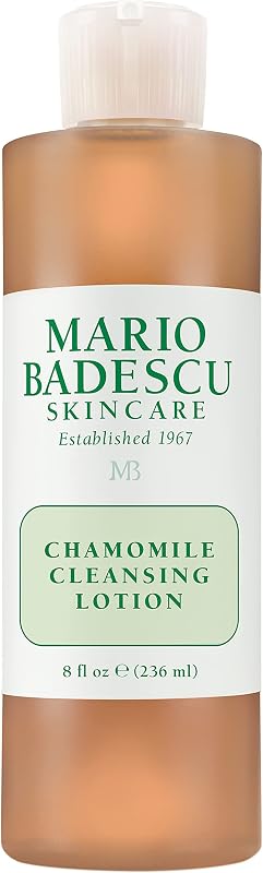 Mario Badescu Chamomile Cleansing Lotion - Alcohol Free & Fragrance Free Toner for Face - Soothing, Calming, Non-Drying Pore Cleanser Skin Care