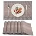 Produktbild LinTimes Platzsets Abwaschbar 6er Set, PVC Platzdeckchen Abwischbar, Abgrifffeste Hitzebeständig Tischsets für Küche,Zuhause,Restaurant,Speisetisch