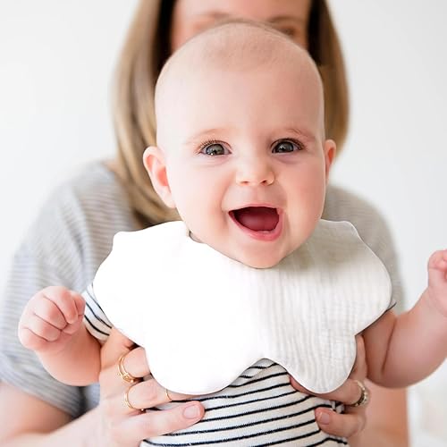Miniatura 6 de Baberos de muselina para bebés, baberos para babero de dentición para bebé niña o niño de muselina de algodón