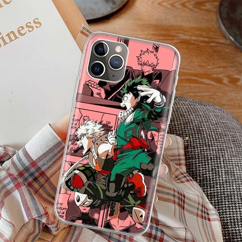 RAPPER Anime My Hero Academy MHA - Funda para iPhone 14, 11, 12, 13, Pro Max Xr X Xs Mini 8, 7, Plus, 6, 6S, SE 5S, fundas suaves de coco, lujosas,
