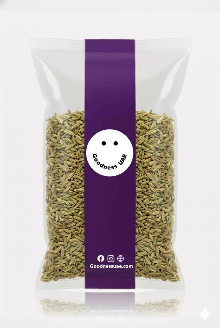 Fennel Seeds 200g Goodness UAE – Premium Quality Saunf | Natural & Aromatic | Aids Digestion, Freshens Breath | Ideal for Cooking, Tea & Mouth Freshener | Vegan & Gluten-Free