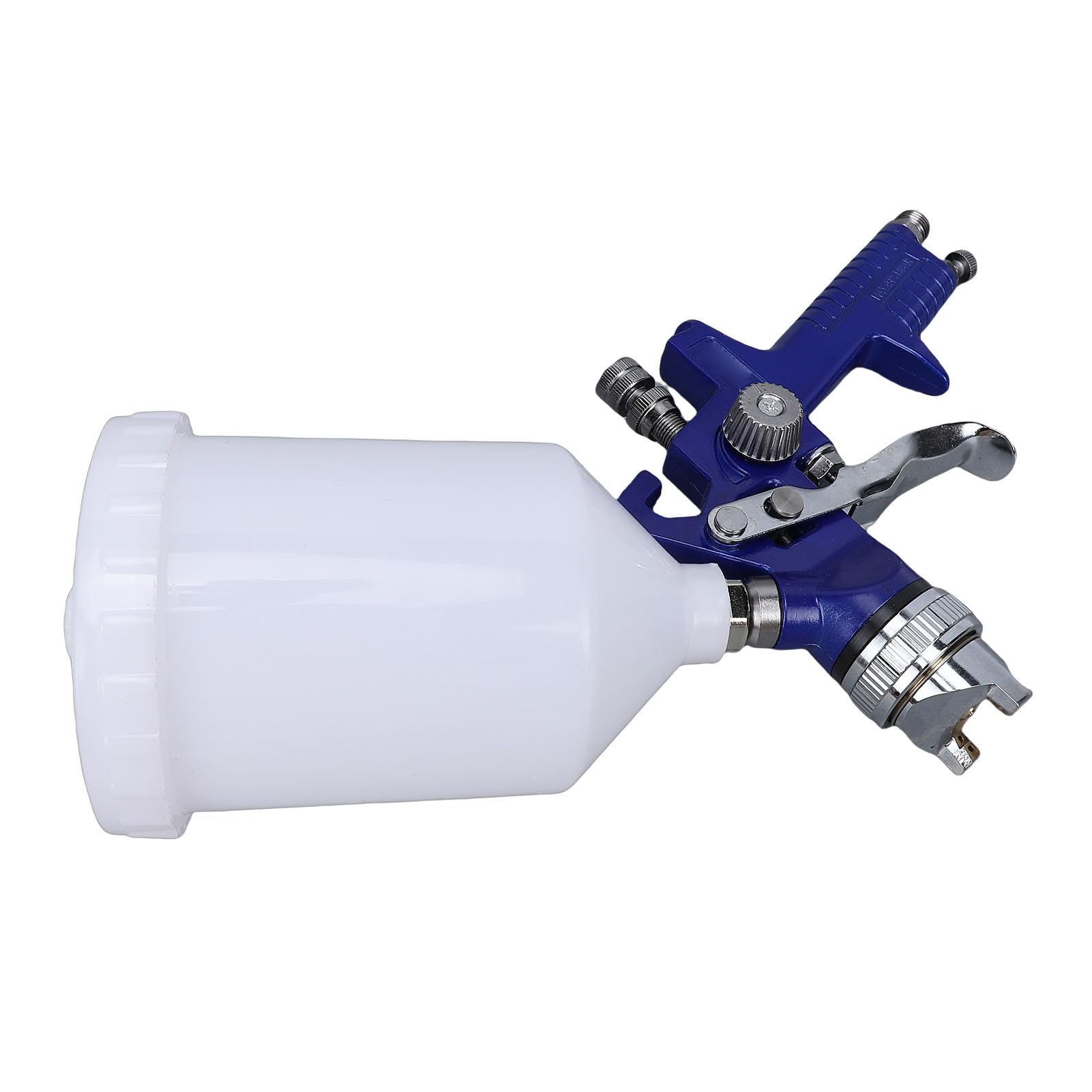 Hyuduo Pistola de Pintura HVLP 600ml, Alimentação por Gravidade, Bocal de 2,0mm, Agulha