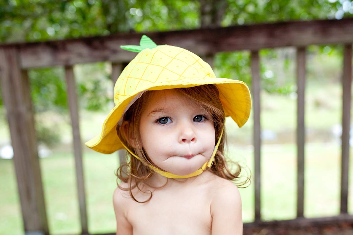 Costumino Contenitivo E Cappellino Ananas UPF 50