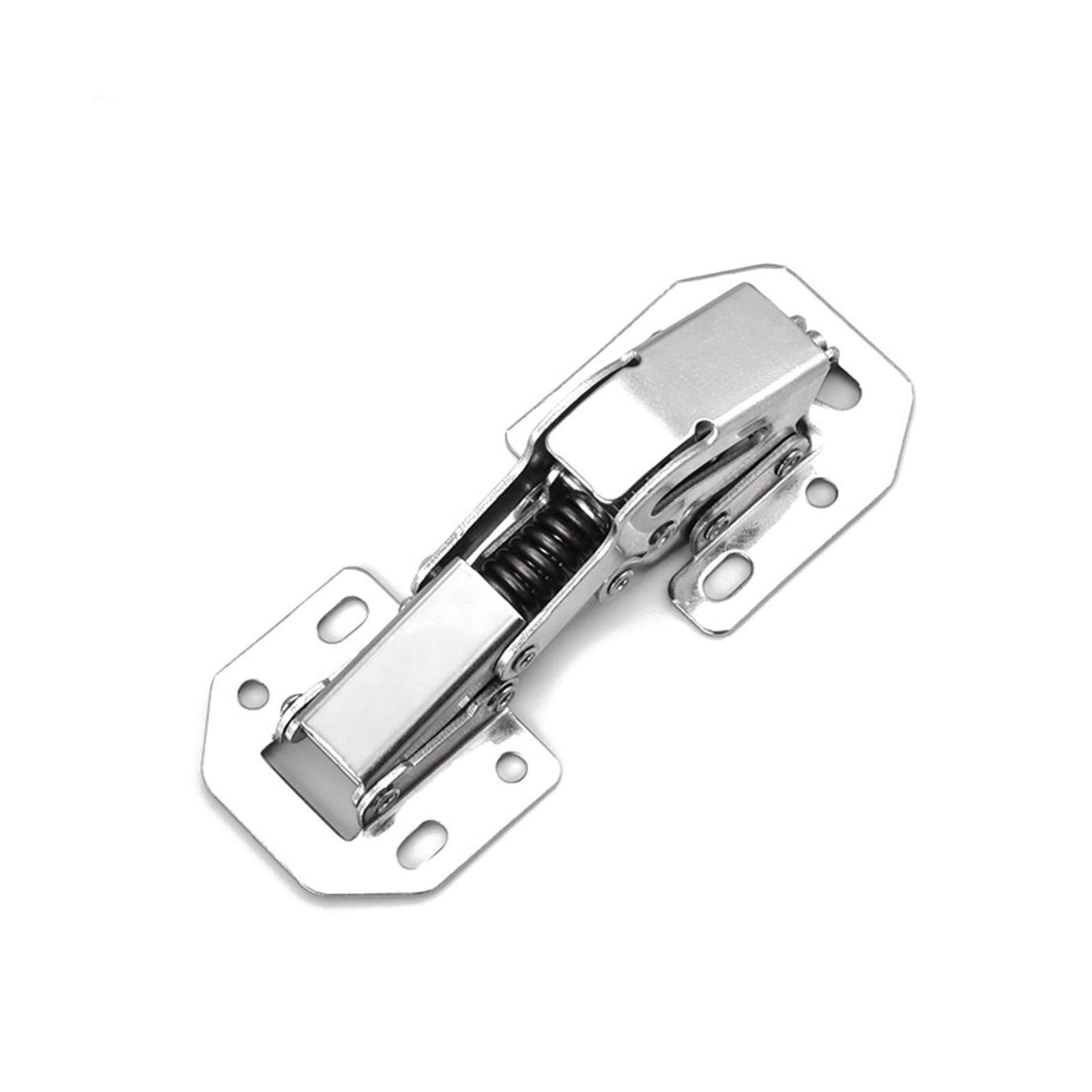 1 Pcs Hinge, Cold-Rolled Steel, Cabinet Hinge, 90-Degree Drilled Hydraulic Hinge, Soft-Close, for Closet and Bookcase(4 inch Soft Close)