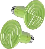 Vista 11 de Simple Deluxe Mini bombilla de cerámica emisora de calor de 50 W, bombilla de lámpara de calor para reptiles, sin emisor de luz, calentador de Negro