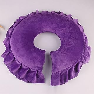 WellieSTR 1 peça (roxa) SPA salão massagem oca almofada macia massagem rosto descanso de cabeça para relaxar, salão de beleza SPA almofada macia para cuidados com a pele, almofada para cuidados com o salão de beleza almofada de silicone para relaxamento facial
