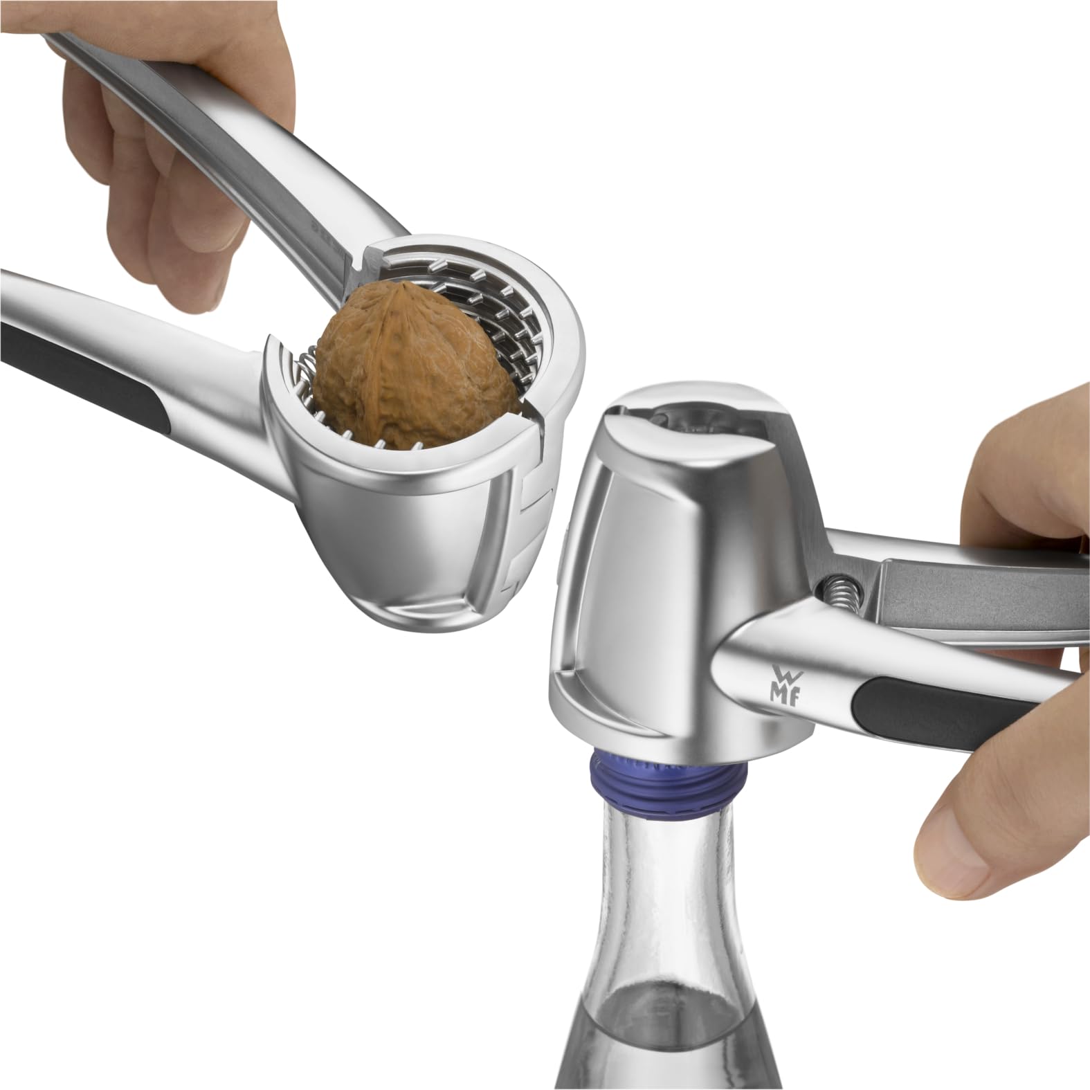 WMF 2'si 1 Arada Ceviz Kıracağı ve Şişe Açacağı, 18 cm, Şampanya Açacağı, Büyük ve Küçük Boy Kuruyemişler İçin