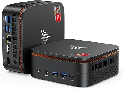 KAMRUI Hyper H1 Mini Gaming PC, AMD Ryzen 7 6800H, 32GB LPDDR5 6400MHz 512GB M.2 NVMe PCIe3.0x4 SSD Mini PC(8C/16T,up to 4.7GHz), 16MB L3 Smart Cache, Triple 4K Display/WiFi6/BT5.2/Mini Desktop pc