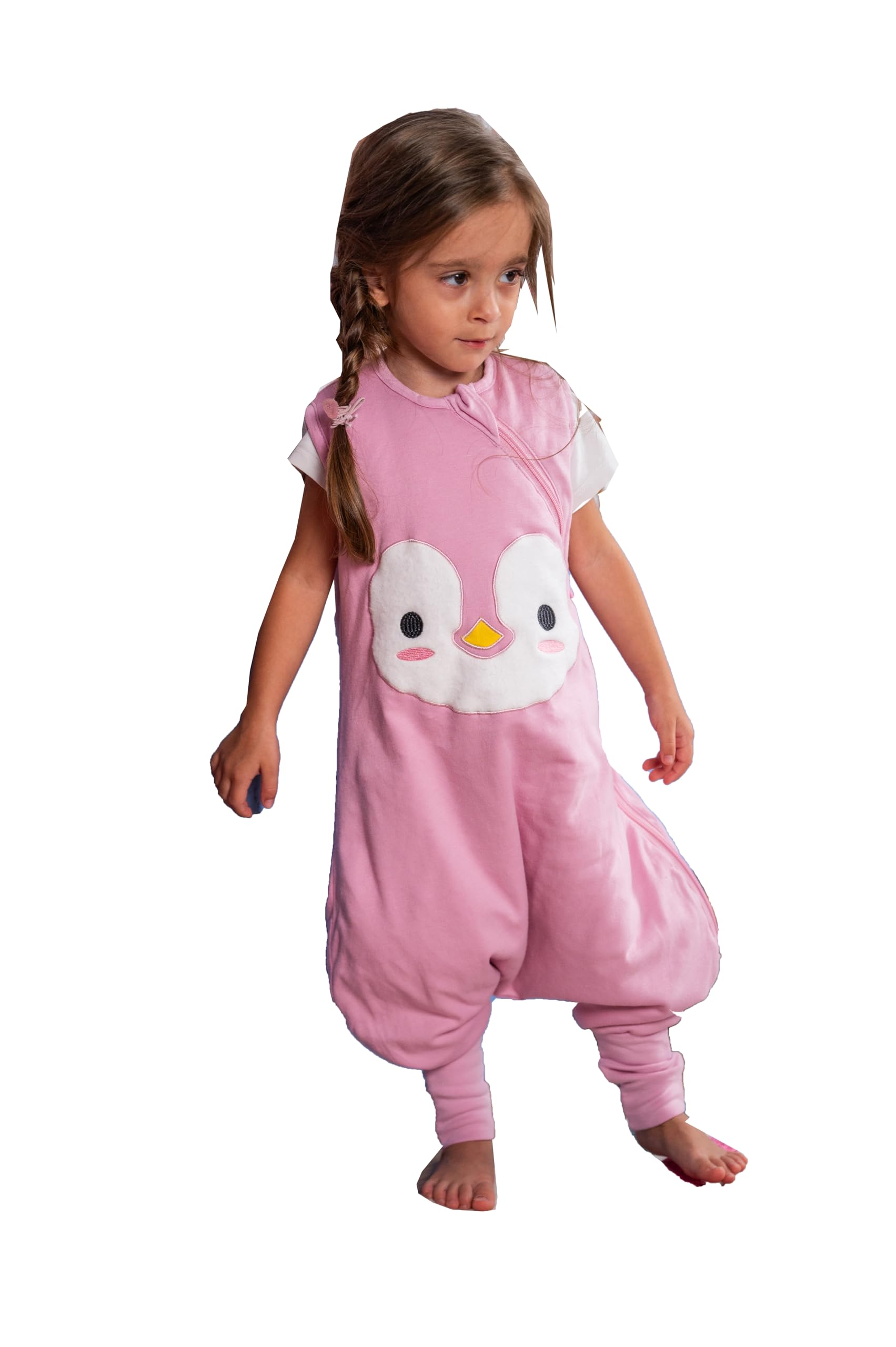 BabyBliss BlissJump 2.5 TOG Baby Schlafsack mit Beinen – Bio-Baumwolle – Umwandelbare Fußöffnungen
