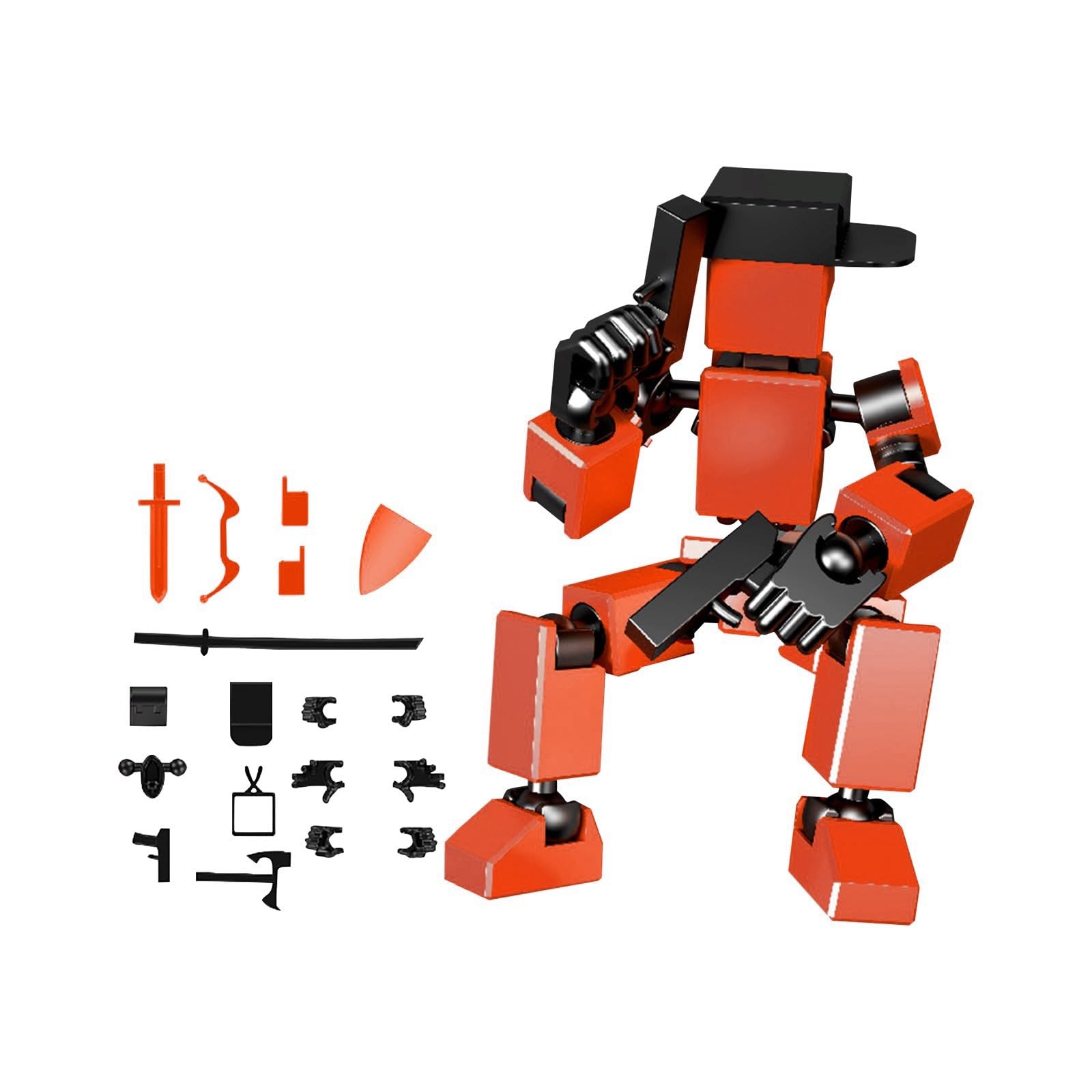 Mini Titan 13 Action s Hip Hop Dummy Robot Action Toys Stick Multi Joints Movable Desktop Decoration A06 — image 1