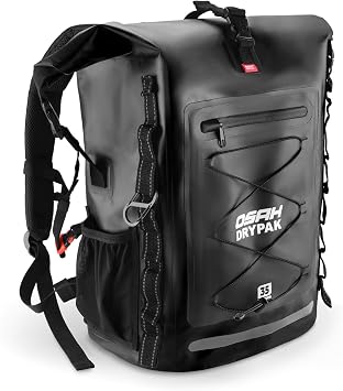 OSAH DRYPAK Waterproof Backpack Dry Bag 35L/55L/85L Heavy Duty Roll-Top Hiking Backpack for Travel, Kayaking, Boating, Camping, Rafting and Fishing