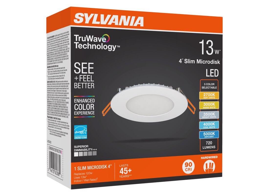 Sylvania 3011750 13 watt TruWave White LED Canless Recessed