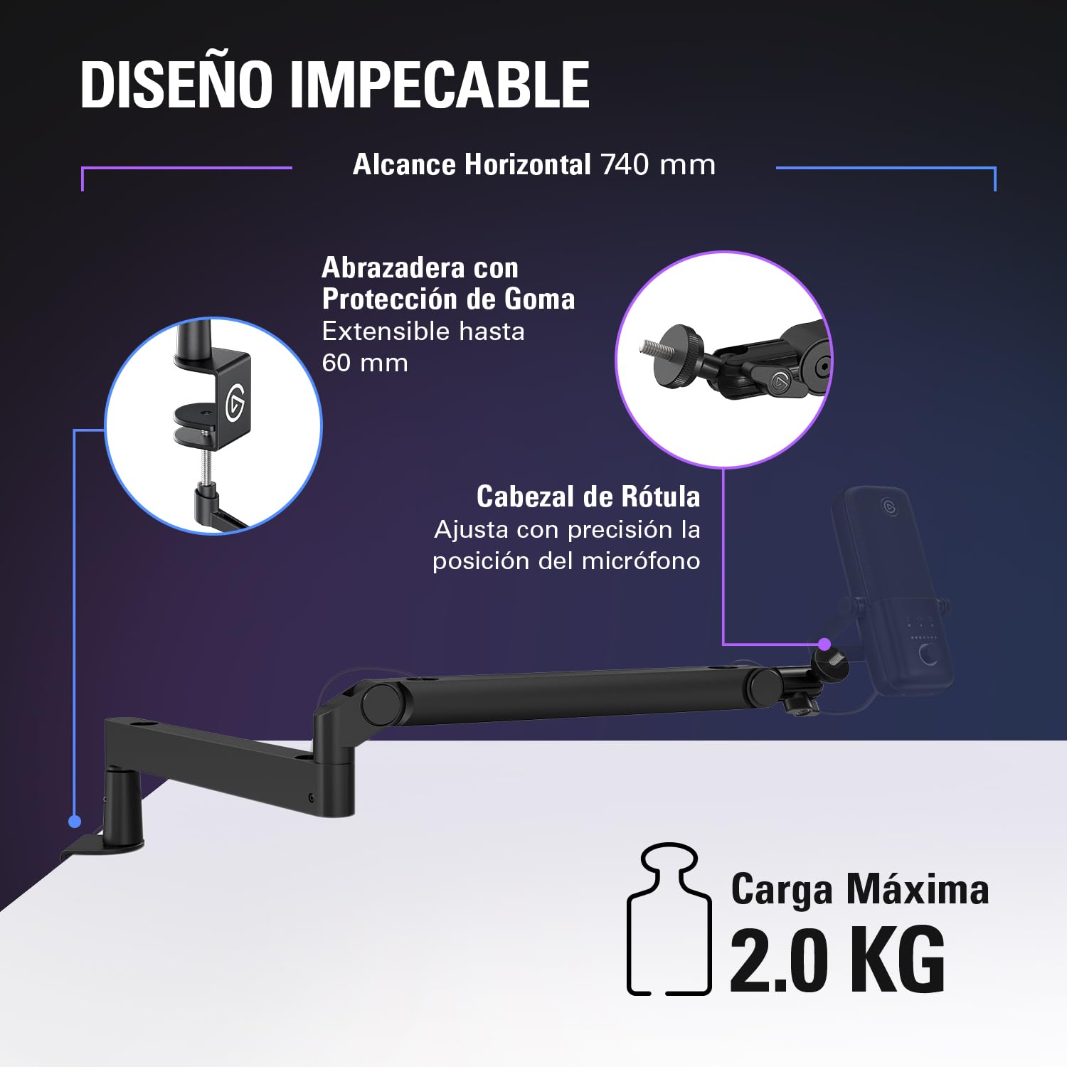Elgato Wave Mic Arm LP - Low Profile Boom Arm