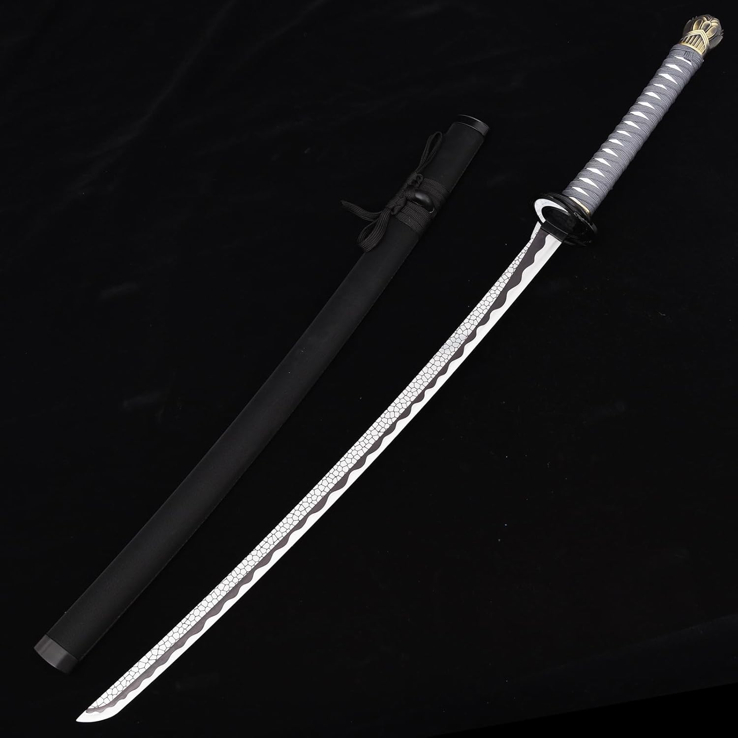 Rivers of Blood Sword，Moonveil Sword ，Handmade Katana Samurai Sword Real Carbon Steel Blade, Cosplay Collection Gift