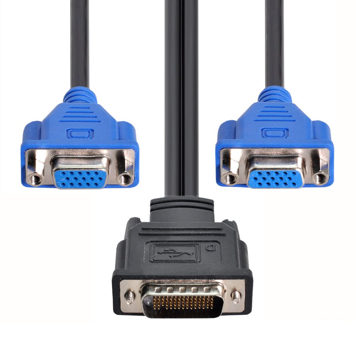 Amazon.co.jp: Cablecc DMS-59ピン オス - デュアル 15ピン VGA RGB