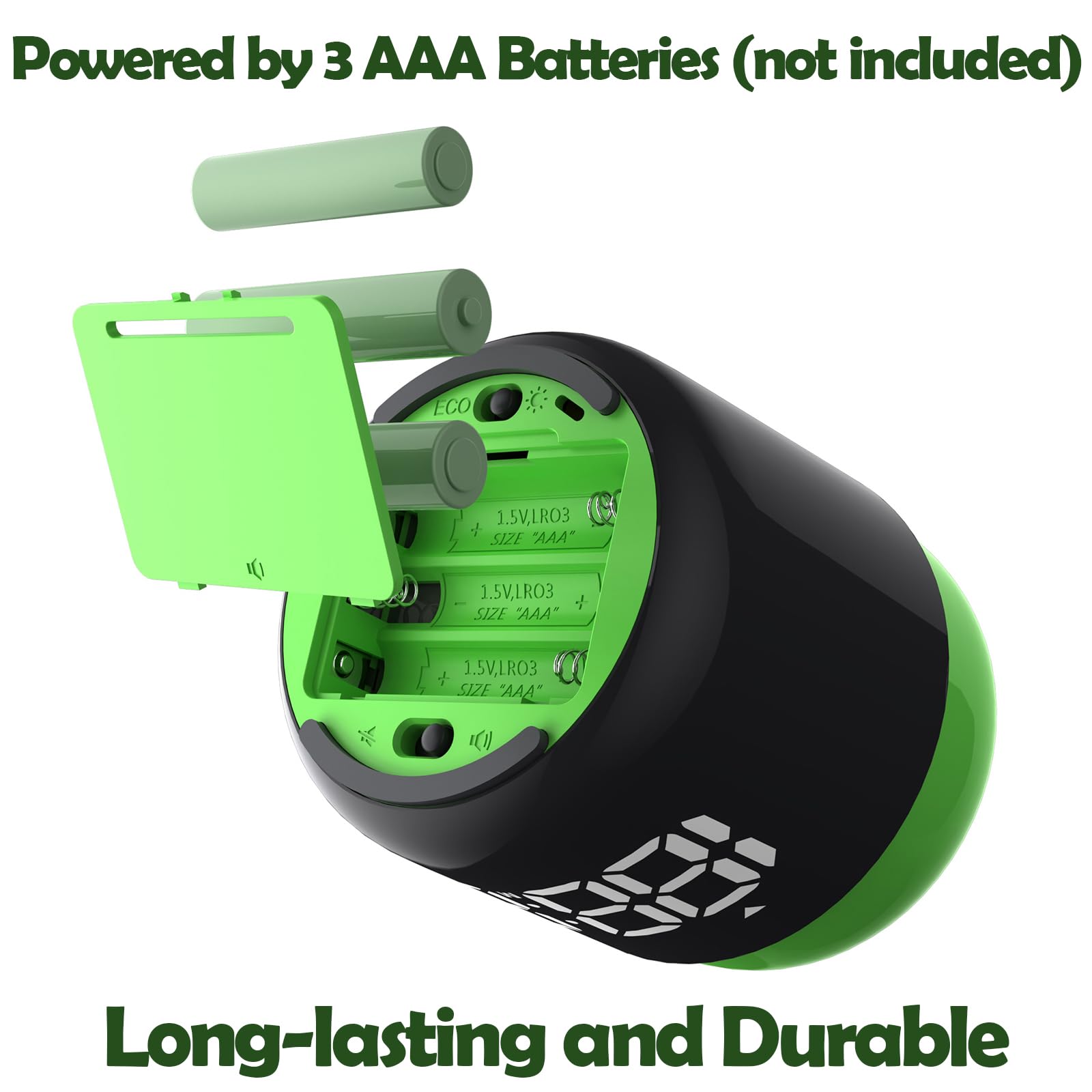 Table Timer Stopwatch, Large Led Display, Simple Manual Rotation Count Down & Up, Adjustable Volume & Brightness, Easy to Use - Image 4