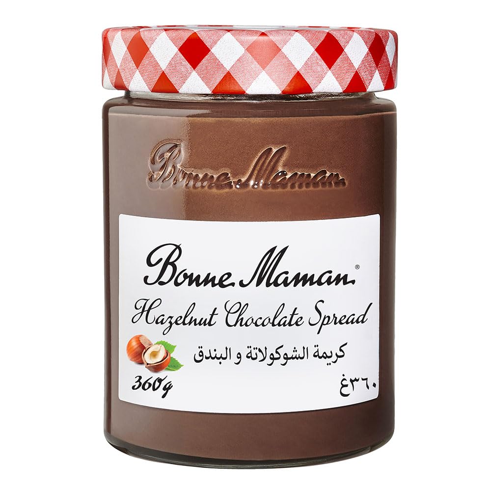 Bonne Maman Hazelnut Chocolate Spread with Cocoa, Palm Oil Free , 20% Hazelnut, 360g