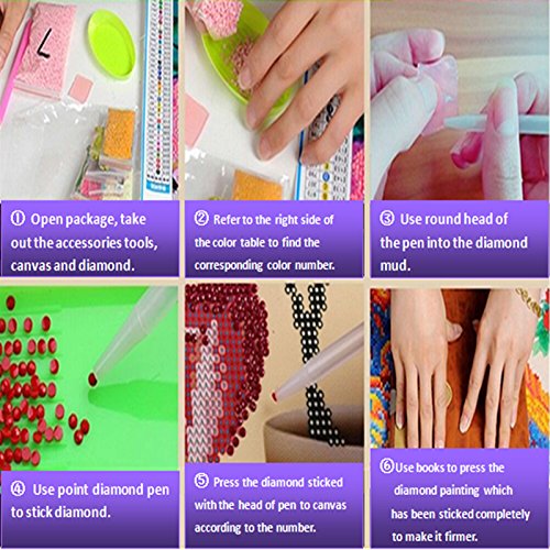 Runfar Wolf Design DIY 5d pittura diamante ricamo