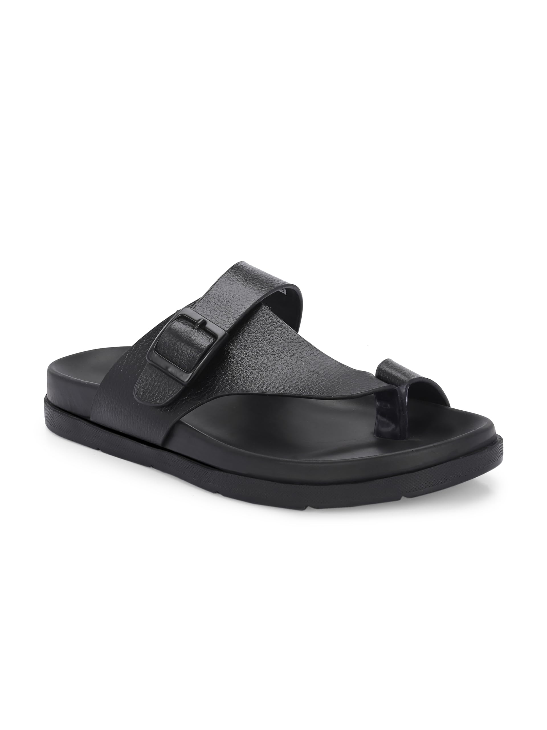 San FrisscoMen's Sandals with Open Toe Strap/Perfect Fit for Summer and Rainy Season Easy to Walk Anti-Sweat Slipper, Chappal/Stylish Casual Trendy Floaters