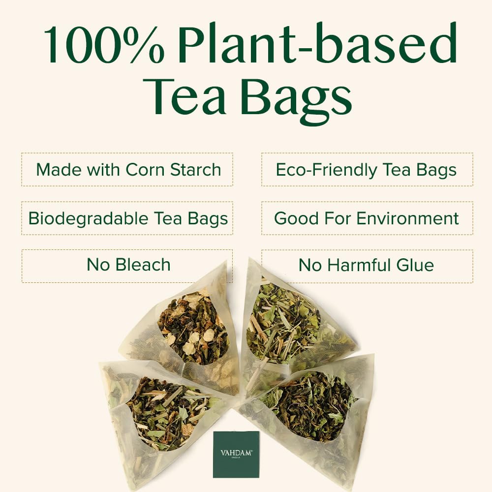 VAHDAM Organic English Breakfast Black Tea Bags (15 Count) High Caffeine - Coffee Replacement, Gluten Free | Individually Wrapped Pyramid Tea Bags | Strong, Robust & Flavoury | Direct from Source 2