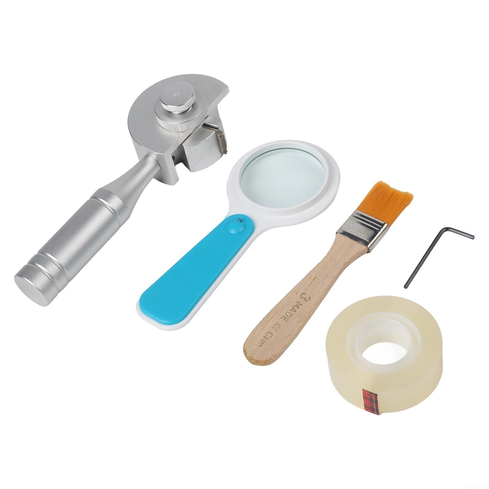 3-in-1 rotierendes Kreuzschnitt-Hafttester-Set mit Metallgriff, 1 mm/2 mm/6 mm Klingen für Beschichtungsprüfung nach ASTM D3359 und GB/T9286 Standards