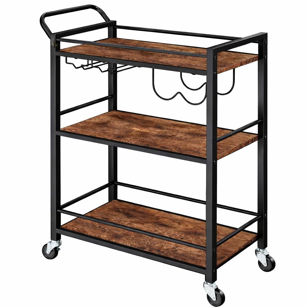 GRILL FORCE 3-Tier Bar Cart