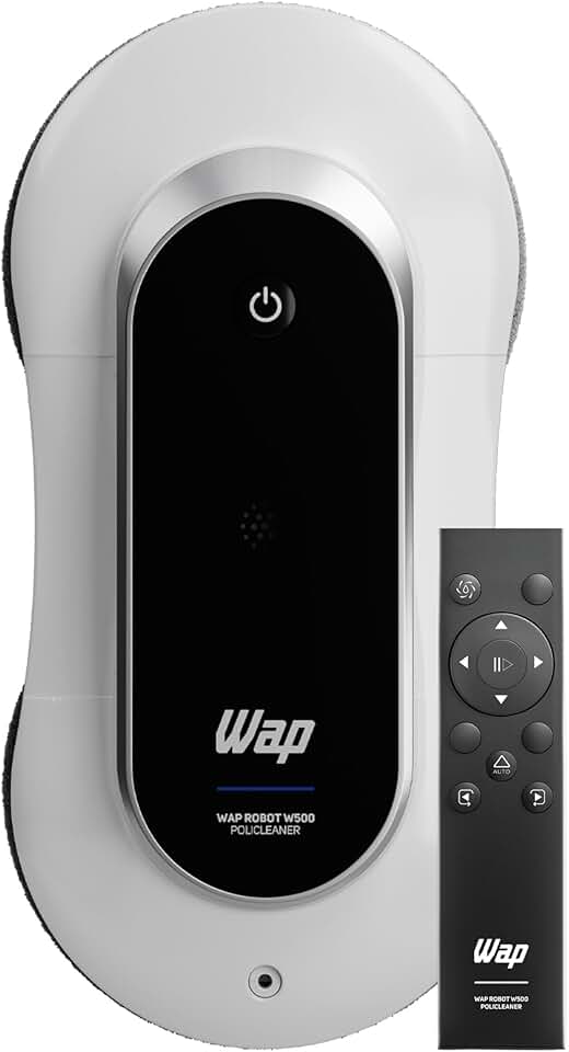 WAP Robô Limpa Vidros ROBOT W500 com Bateria de Emergência e Sensores de Bordas Antiqueda 72W Bivolt