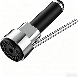 Cabezal Rociador Grifo Cocina Extractible Antisalpicaduras, Universal para Ducha Lavabo Baño, ABS Acabado Cromado Brillante, Ahorro Agua, Moderno y Duradero Recambio para Cocina y Baño