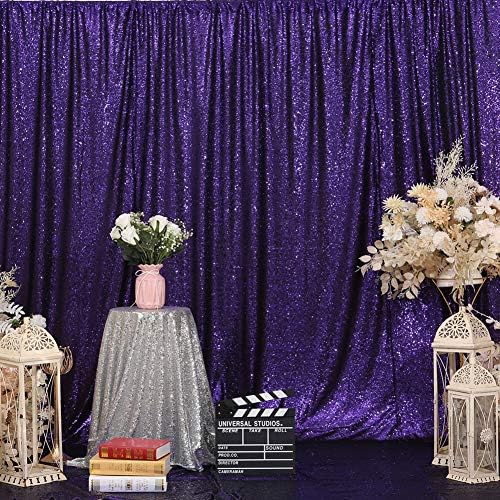 Eternal Beauty 122x213cm Iridescent Shinny Sequin Photography Backdrop Party Prom Wedding Youtobe Banquet Photo Backdrop (4x7 feet,Iridescent)