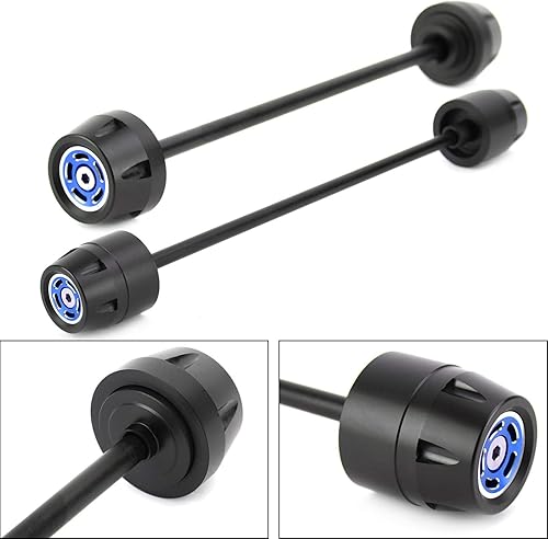 Vista 13 de MAD HORNETS - Deslizador de rueda de horquilla de eje delantero + trasero para Du-cati Scrambler 400 800 1100, color rojo