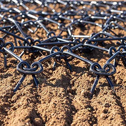 Titan Attachments Heavy Duty Drag Harrow 4.5 Ft X 5 Ft Leveling Grading Steel Mesh, 3/8In Tines, Tow Behind Agricultural-Style Drag #TOP7