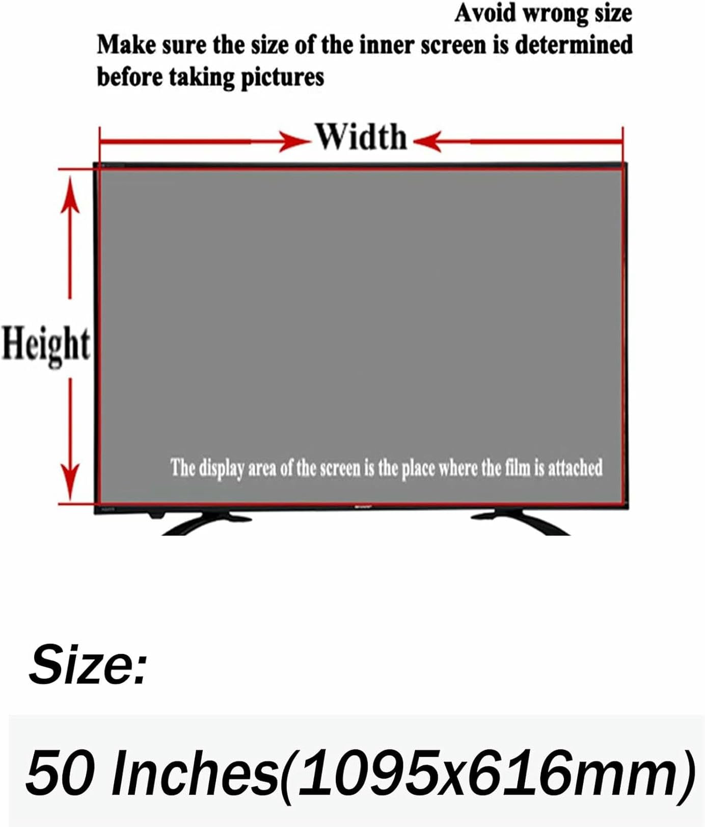 protezione per schermo TV, Pannello proteggi schermo da 50 pollici anti luce blu/smerigliato