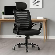 INNOWIN Mini Jazz Mesh High-Back Ergonomic Home Office Chair | 3-Years Limited Warranty Included | Tilting & Height Adjustable Mechanism, Heavy Duty Metal Base | Ideal for Office Work & Study (Black)|