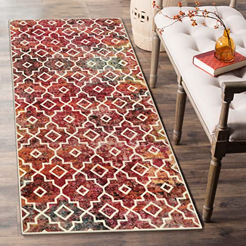 Moynesa Marokkanischer Läufer im Boho-Stil, 5x10 cm, moderner Küchenteppich, Läufer, waschbar,...