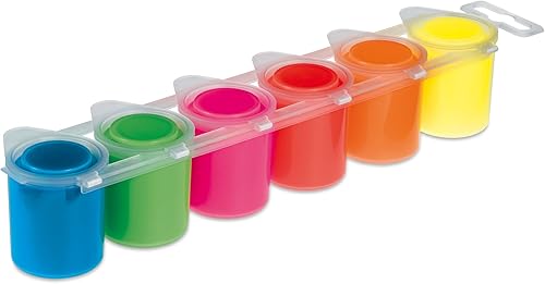 Miniatura 7 de PRIMO Juego de macetas de pintura al temple premium, juego de 6 colores pastel, gran cobertura, para artistas jóvenes