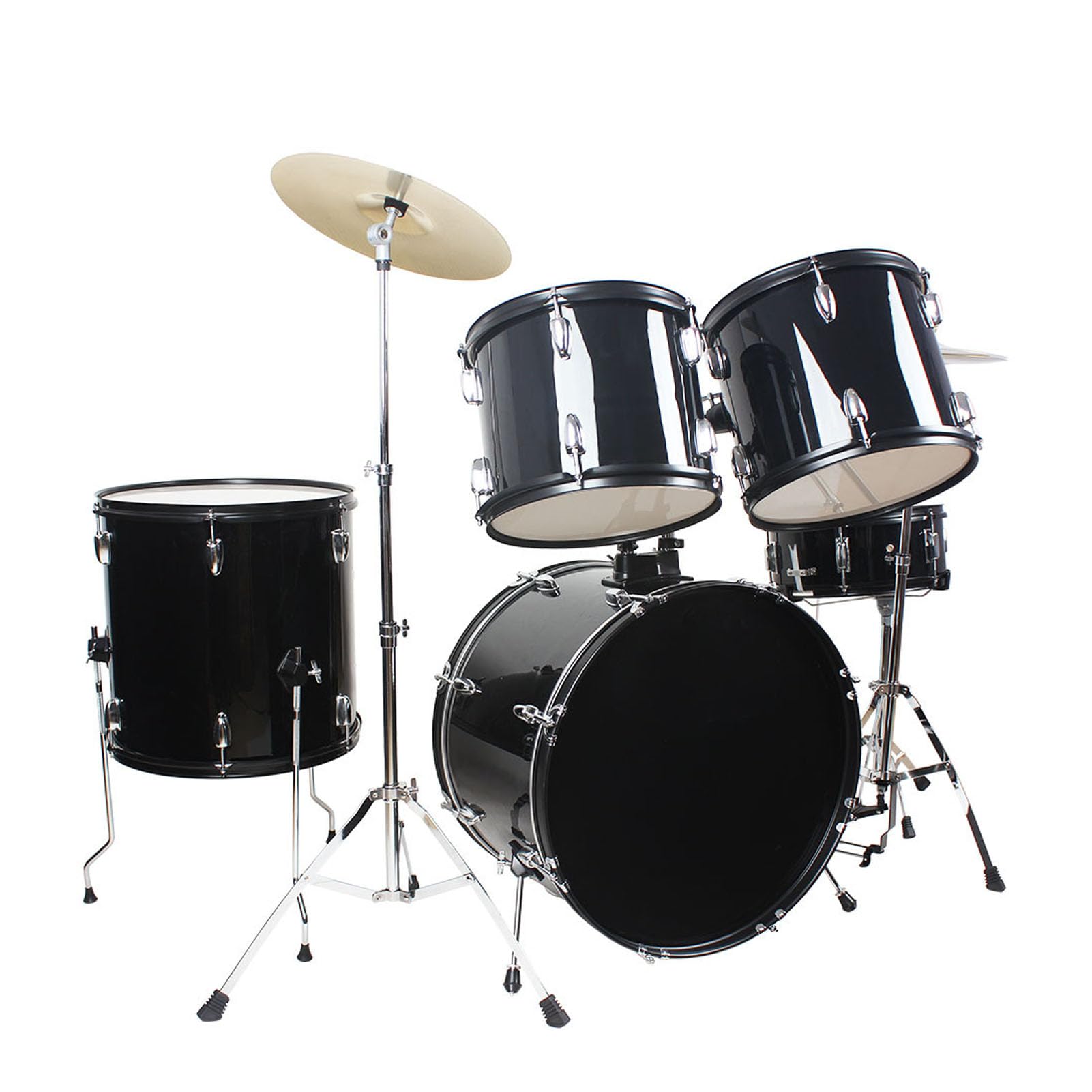 Dpofirs Set di Piatti in Ottone di Squisita Fattura con Feedback Sonoro Migliorato per Esercitarsi con la Batteria - Set da 5 Pezzi 12 Pollici 14 Pollici 16 18 20 per Percussionisti