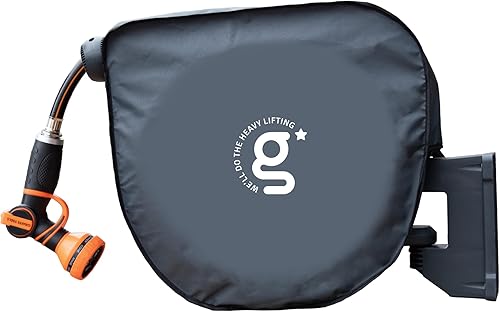 Giraffe Tools AW40 Garden Hose Reel Cover UV Resistant, Waterproof and Anti-Fading Cover for Water Hose Reel