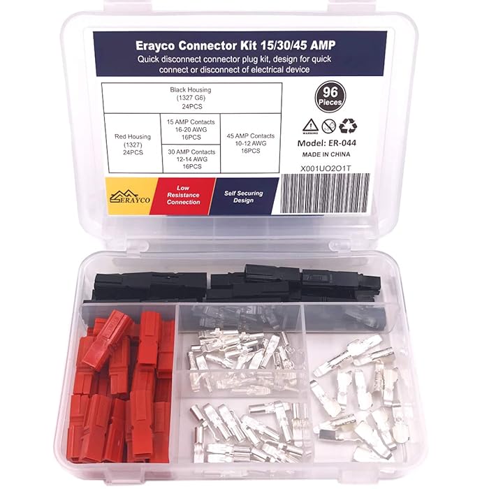 Buy Zixtec 96 PCS 15/30/45 Amp Power Connectors Assortment Kit, Quick Disconnect Terminals