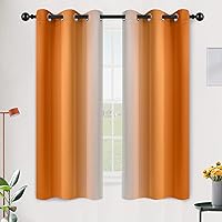Vista 206 de SimpleHome Ombre Room Darkening Curtains 96 inches Length for Bedroom,Grommet Gradient Light Blocking Beige Gradient Window Curtains for Living