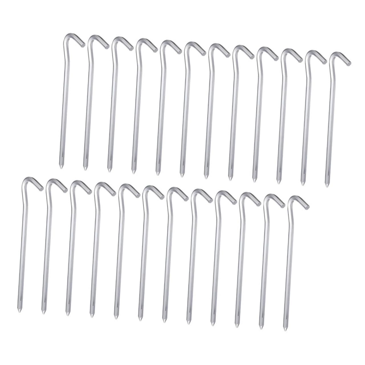 Piquets de Tente en Métal Hexagonaux 40 Pièces, Alliage D'aluminium