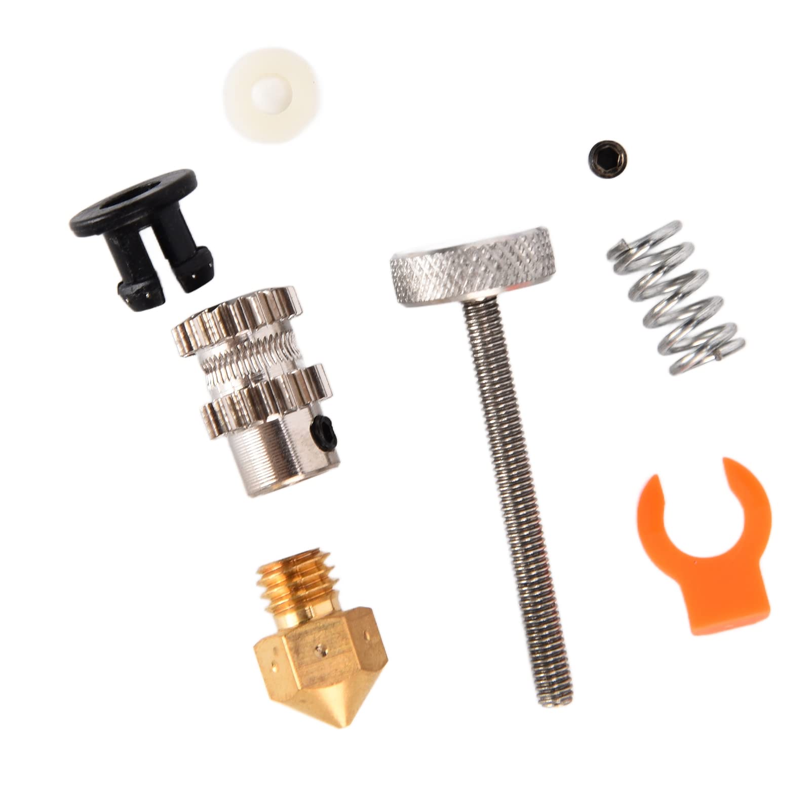 Kit d'extrudeuse d'imprimante 3D, kit de plaque de montage d'extrudeuse à double engrenage, plaque haute température en alumine et en acier à outils pour imprimante 3D Ender 5/5