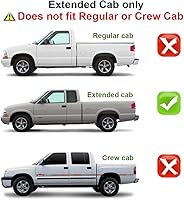 Vista 2 de Urite2GO 3ª tercera luz de freno lente ahumada cabina extendida solo compatible con Chevy S10 GMC Sonoma 1994-2003 montaje alto montaje lámpara